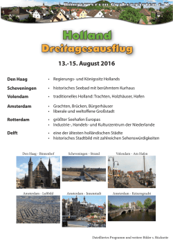 Holland Flyer2.indd - B&uuml;rgerverein Grabeng&auml;rten eV, Zeil a.Main