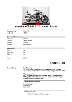 Detailansicht Yamaha XVS 950 A €,€1. Hand * Extras