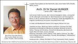 Arch. DI SV Daniel HUNGER