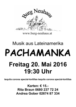 Plakat zum - Pfarre und Burg Neuhaus