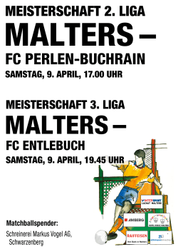 Matchplakat - FC Malters