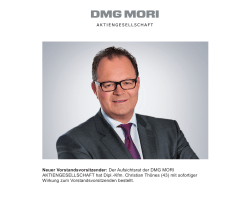 Neuer Vorstandsvorsitzender: Der Aufsichtsrat der DMG MORI