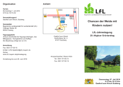 LfL-Jahrestagung - Bayerische Landesanstalt für Landwirtschaft
