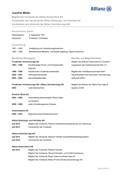 Joachim M&uuml;ller - Allianz Deutschland AG