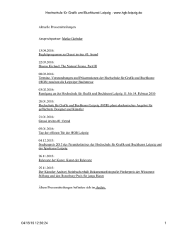 Hochschule f&uuml;r Grafik und Buchkunst Leipzig - www.hgb