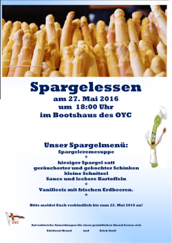 Spargelessen