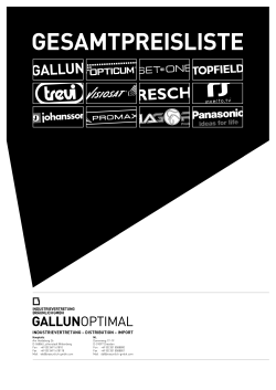 Gesamtkatalog GALLUNOPTIMAL - Gallun-Shop