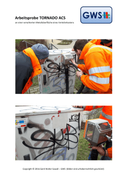 Arbeitsprobe TORNADO ACS