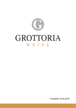 Preisliste - Grottoria