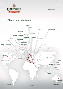 Clausthaler Weltweit