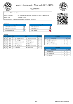 Druckansicht - MeinTurnierplan.de
