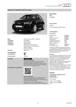 Audi Q3 2.0 TDI 88 kW (120 PS) 6