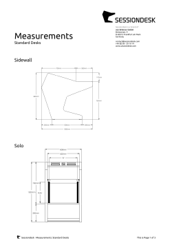 Measurements - Sessiondesk