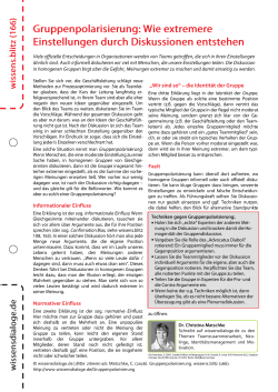 Informationaler Einfluss Normativer Einfluss &bdquo;Wir sind so&ldquo; &ndash; die
