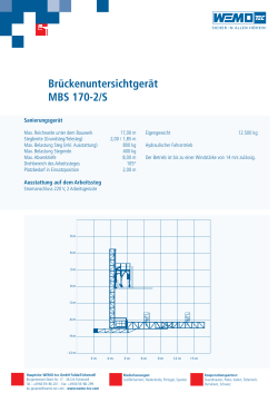 Brückenuntersichtgerät MBS 170-2/S - WEMO