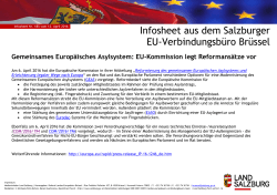 Infosheet aus dem Salzburger EU
