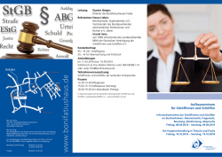 Programm-Flyer 2016 - Deutsche Vereinigung der Schöffinnen und