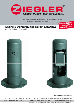 Energie-Versorgungspoller BADAJOZ