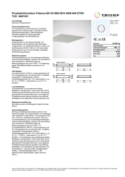 Produktinformation Fidesca-SD G2 M84 M19 4000