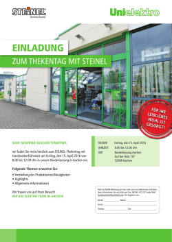 EINLADUNG - Unielektro