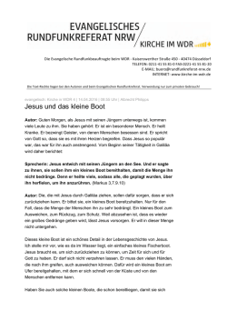 Jesus und das kleine Boot