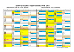 Kalender 2016 Bayern