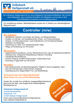 Ihre Aufgaben - vr