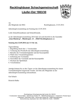 Offizielle Einladung (PDF-Format) - RSG Läufer-Ost