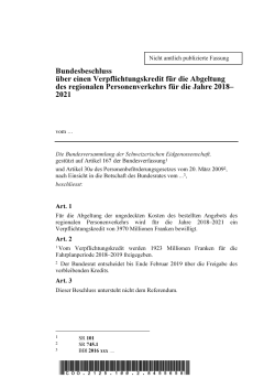 Bundesbeschluss - Der Bundesrat admin.ch