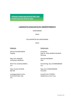HP VersVertr_LA OOE_Stand April 2016_NEUES DES