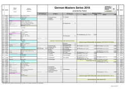 GMS - Turnierkalender 2016