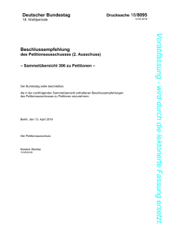 Beschlussempfehlung - DIP