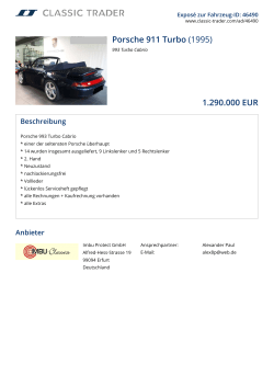 Porsche 911 Turbo (1995) 1.290.000 EUR