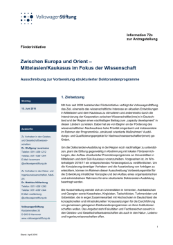Information zur Antragstellung 72c