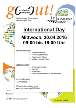 International Day - Universität Passau