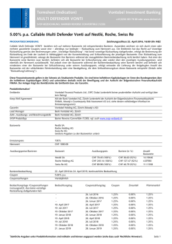 Termsheet (Indication) Vontobel Investment Banking MULTI