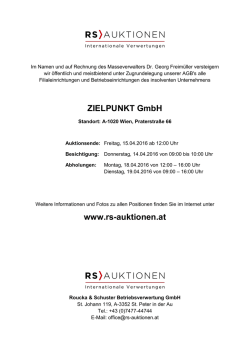 Infoblatt - Roucka & Schuster Betriebsverwertung GmbH
