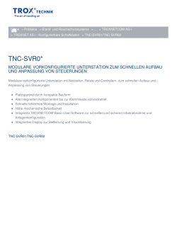 Webseitenausdruck TNC-SVR01/TNC-SVR02