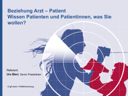 PowerPoint-Präsentation - Akademien der Wissenschaften Schweiz