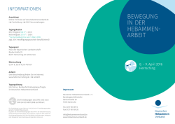 BEWEGUNG IN DER HEBAMMEN