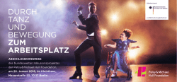durch tanz und bewegung zum arbeitsplatz