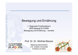 PPP Prof. Banzer Bewegung+und+Ernährung+INFORM+