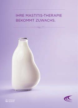 IHRE MASTITIS-THERAPIE BEKOMMT ZUWACHS.