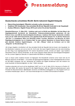 Deutschlands schnellstes WLAN: Berlin bekommt Gigabit