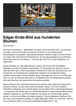 Edgar-Ende-Bild aus hunderten Blumen