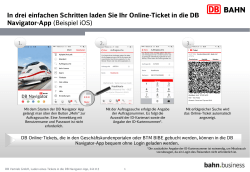 So laden Sie ein Ticket in die DB Navigator App