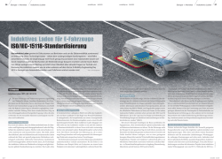 Induktives Laden f&uuml;r E-Fahrzeuge