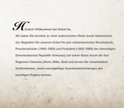 Herzlich Willkommen bei Onkel Ho, Wir laden Sie herzlich zu einer