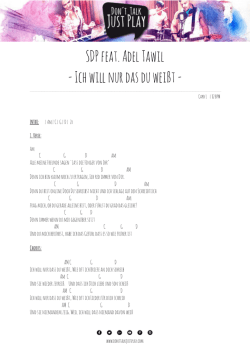 Ich will nur das du wei&szlig;t Sheet