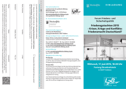 Friedensgutachten 2015 - Krisen, Kriege und Konflikte